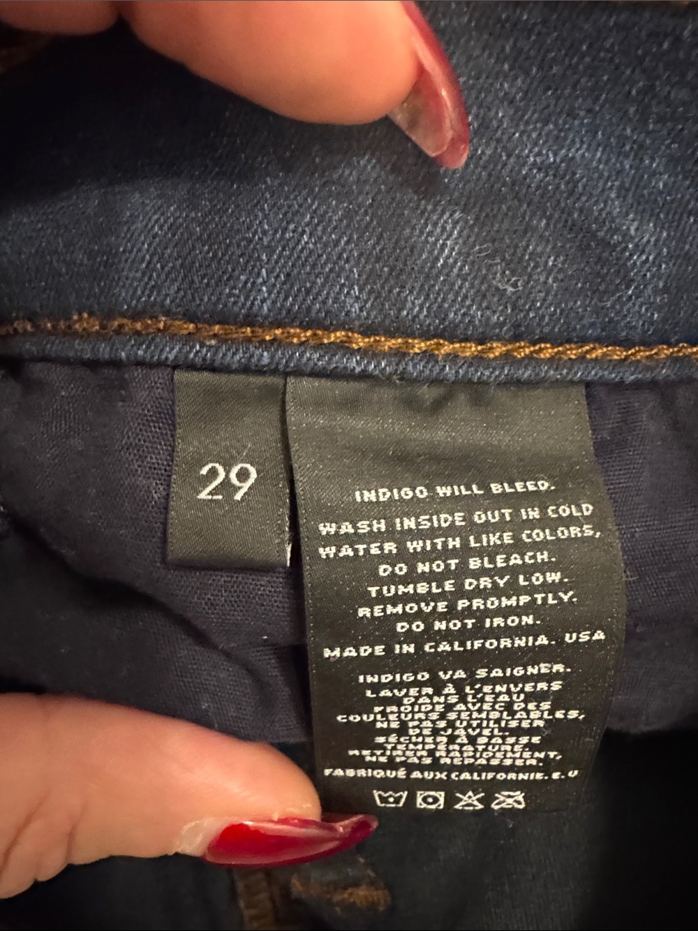 J Brand Dark Blue Slim Jeans - Picture 6 of 6